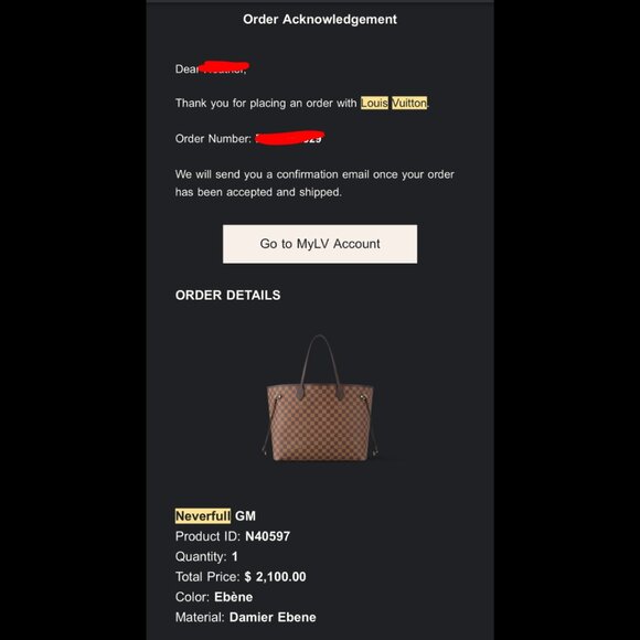 2024 Louis Vuitton Neverfull GM Damier Ebene Tote Bag w/ Cherry Red Interior - Picture 14 of 14